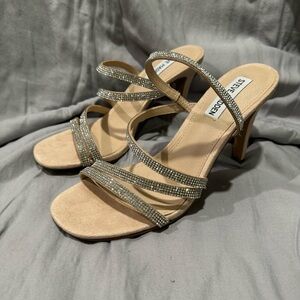 Steve Madden Rhinestone Strappy Heels NWOT 7.5